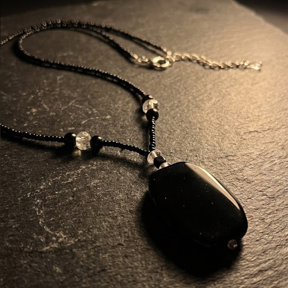 Sophisticated Black Onyx Necklace